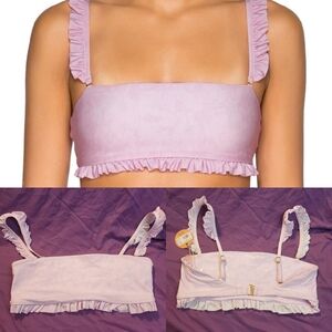 Bswim Barbados bandeau bikini top pink size L U80